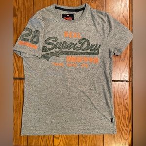 GUC Super Dry, grey t shirt, shirt sleeve,size medium